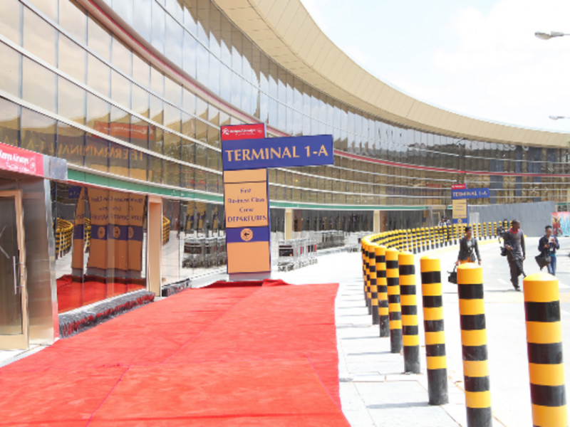The new terminal, 1A at Jomo Kenyatta International Airport, was designed to boost security by separating departing and arriving passengers