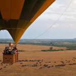 A safari balloon has a 'cockpit' for the pilot and 4 compartments for the passengers