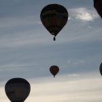 To make the most of the ride a hot-air balloon safari is best when the weather is calmest and at sunrise