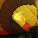 Hot-air balloon safaris are best during the beautiful morning light