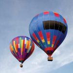 A hot air balloon safari is best during the beautiful morning light at sunrise