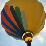 A hot air balloon safaris are best during the beautiful morning light at sunrise when the weather is calmest