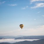 Warm clothes and sensible footwear are recommended during hot-air balloon safaris