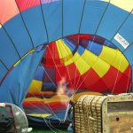 Hot air balloons are made up of three components: basket, burners, and an envelope