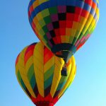 A hot air balloon safari is best done when the weather is calmest at sunrise