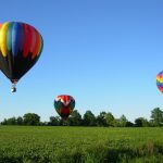 A hot air balloon safari is best done when the weather is calmest and at sunrise