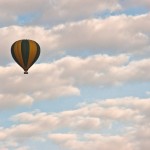 A safari balloon has a 'cockpit' for the pilot