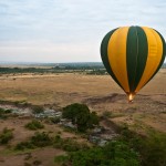 Safari balloons have a 'cockpit' for the pilot in addition to 4 compartments for the passengers