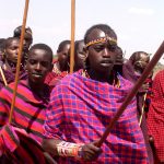 Masai practice piercing and stretching of earlobes