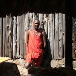 Maasai tribe live in enclosures called Enkang which contains ten tow twenty small huts and are protected by fences or bushes with sharp thorns