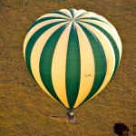 A balloon flies between 15 to 25 kilometres