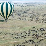 A typical hotair balloon ride lasts for about an hour