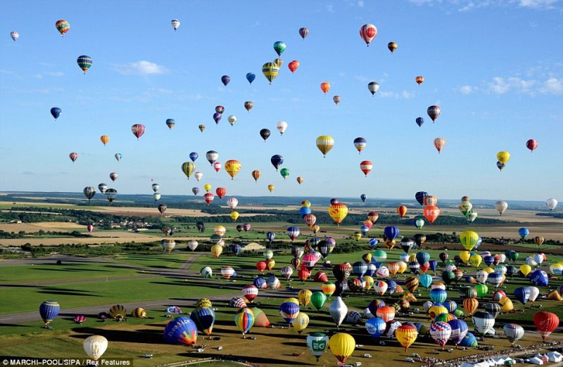 People gather every year at the former NATO airfield in eastern France