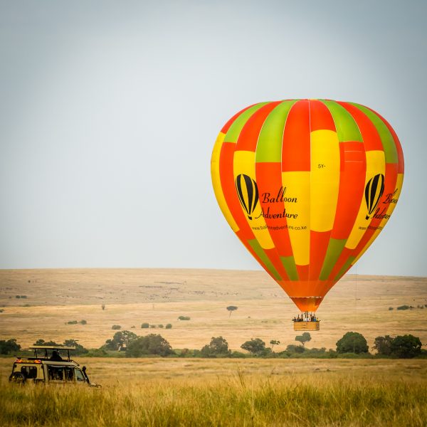 As the balloon cools, it descends