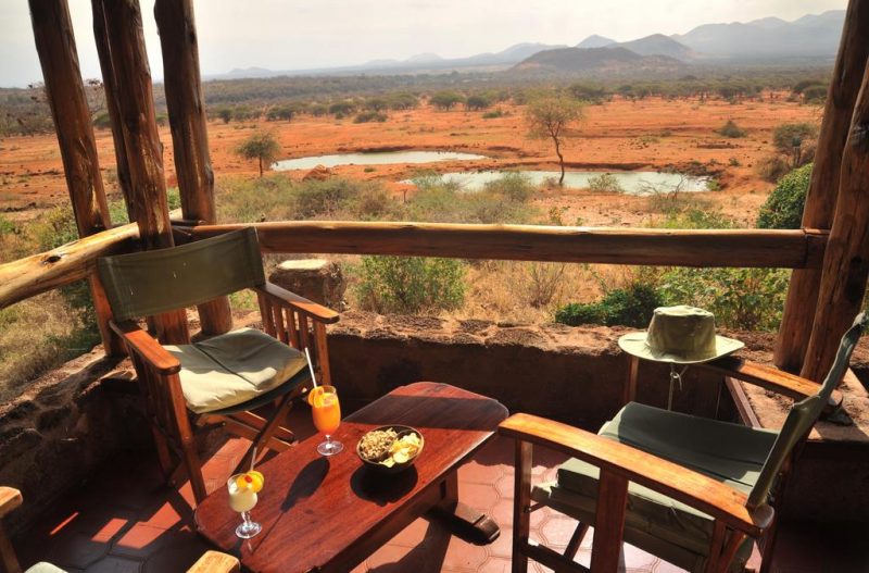 Being the very first lodge, Kilaguni Lodge is in the shadows of Kilimanjaro