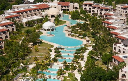 Aerial view of Swahili Beach Resort