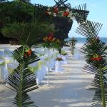 Beach front wedding