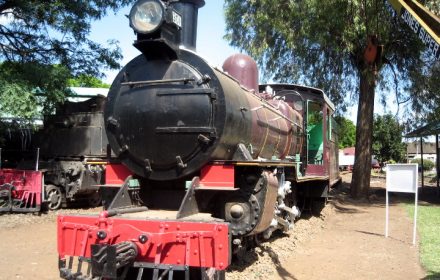 Steam locomotives at Nairobi railway museum