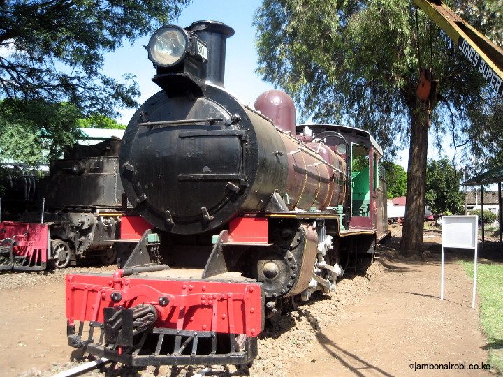 Steam locomotives at Nairobi railway museum