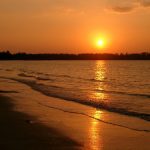 Off-shore coral reef protects the white, sandy beaches from strong waves