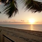 Evening view of the beach