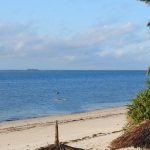 Panoramic view of sandy beach