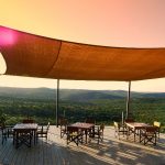 Pool dining canopy