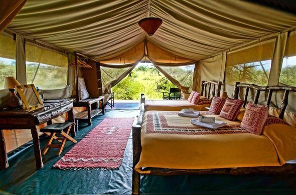 Porini Mara camp tent interior