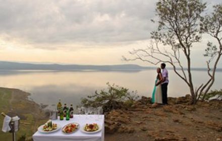 Baboon cliff sundowners