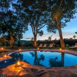 Pool area sand river Masai Mara camp