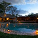Lewa Safari Camp Pool and Lounge Area