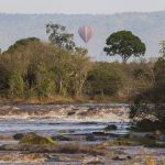 Balloon over the river as seen from MCC