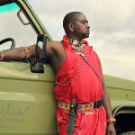Asilia Ol Pejeta bush camp electric vehicle and your Maasai guide