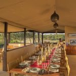 Ol Pejeta main area dining table