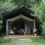 Rekero camp guest tent exterior front