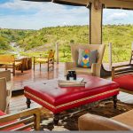 Mahali Mzuri communal tent seating area