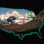 Blank map of USA